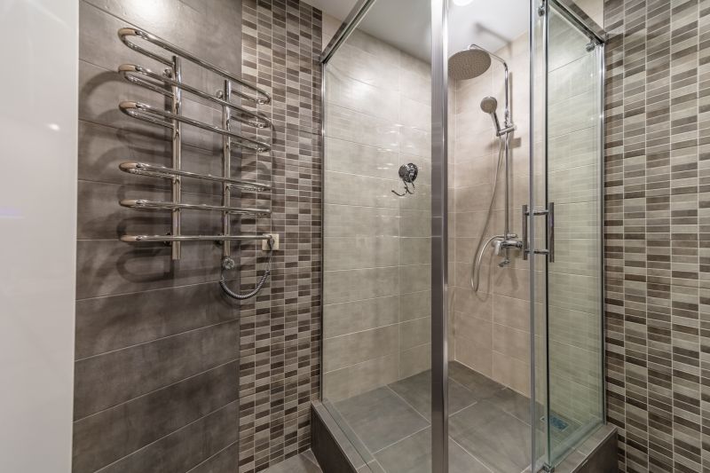 Elegant Shower with Glass Panel